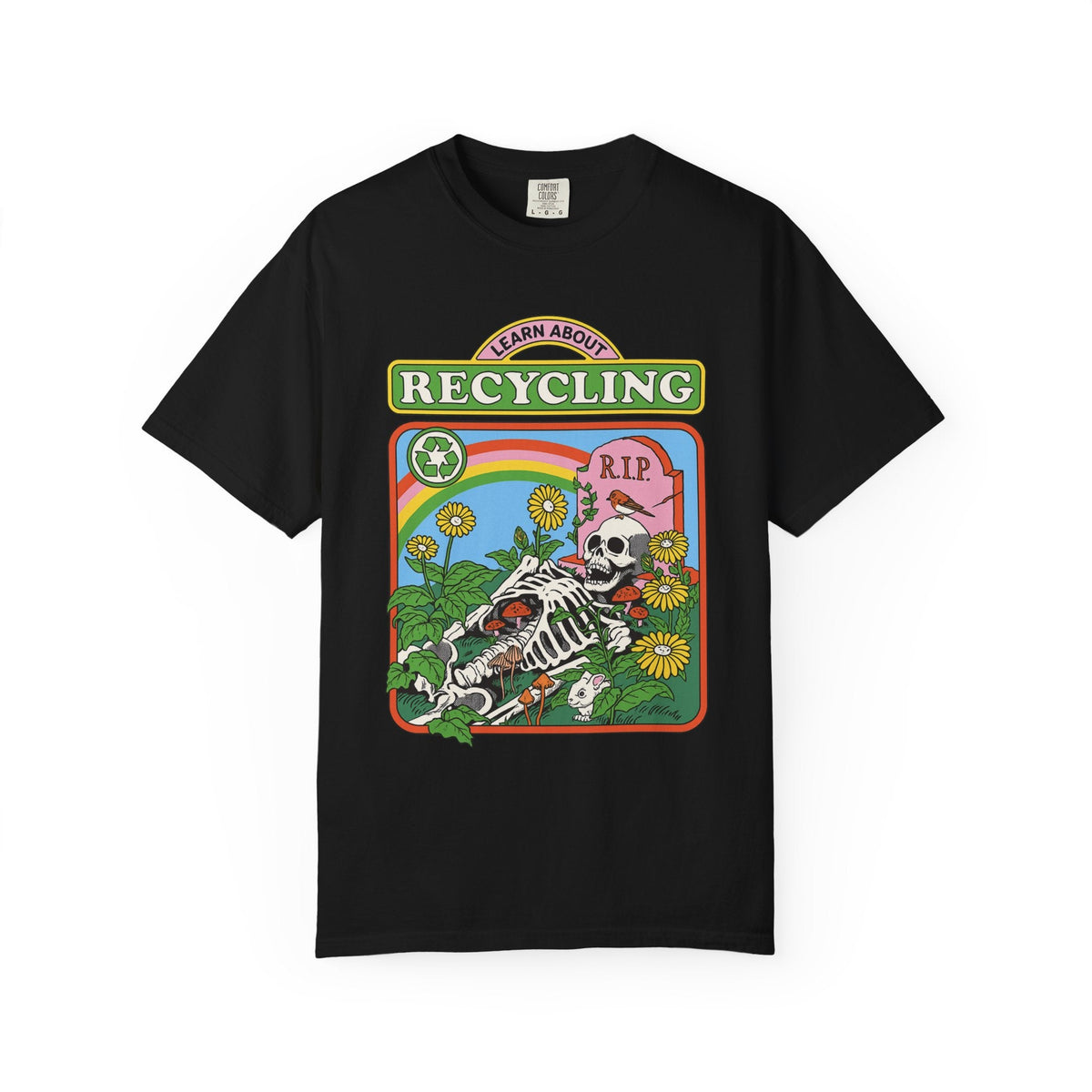 Learn About Recycling Skeleton Comfy Tee - Goth Cloth Co.T-Shirt15868412435573570873