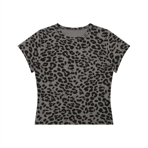 Leopard Print Baby Tee - Goth Cloth Co.gymwear260923PODAA1500#001