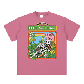 Let's Learn About Recylcing Unisex Comfy Tee (READY TO SHIP) - Goth Cloth Co.