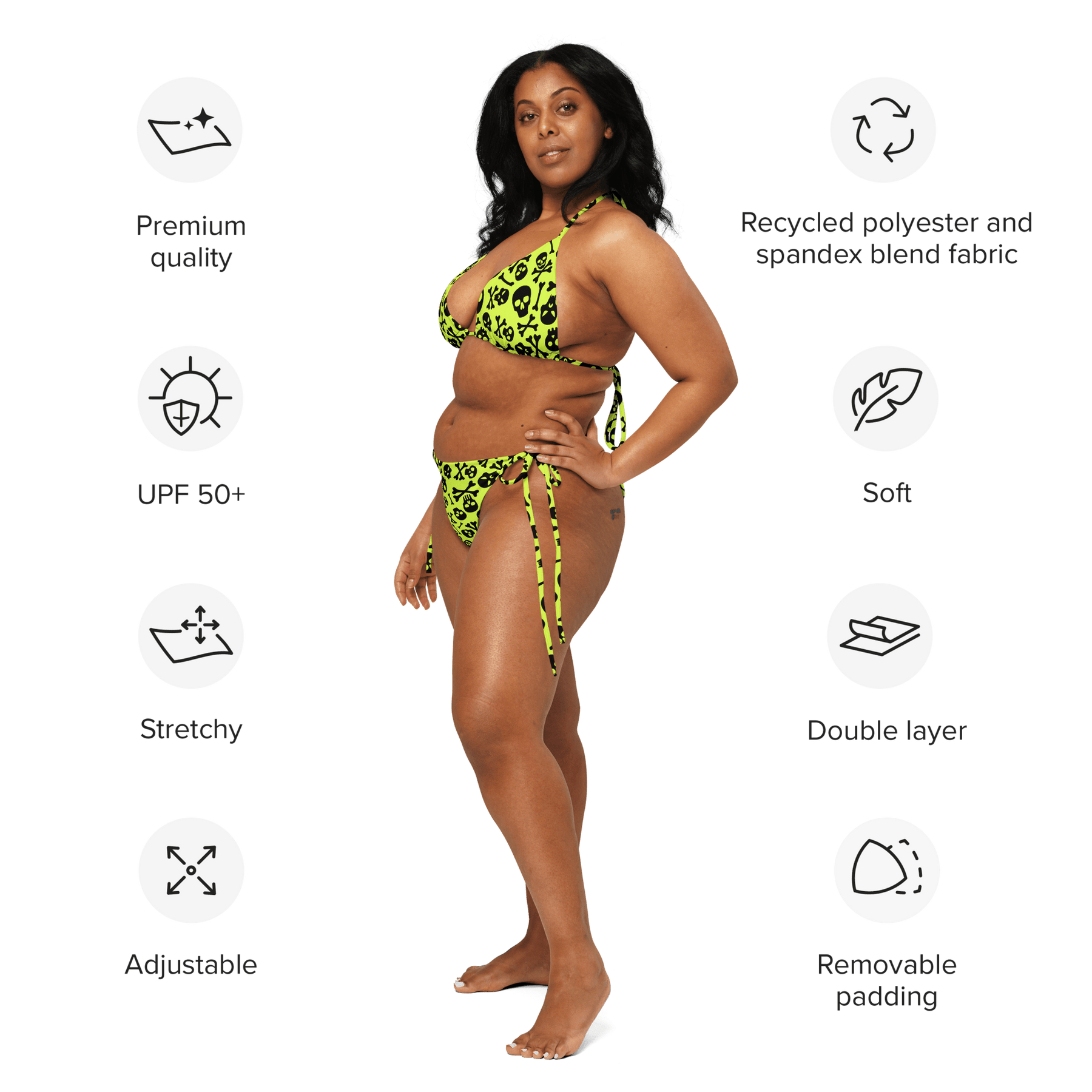 Lime Bones 2-Piece String Bikini - Goth Cloth Co.2955629_16553
