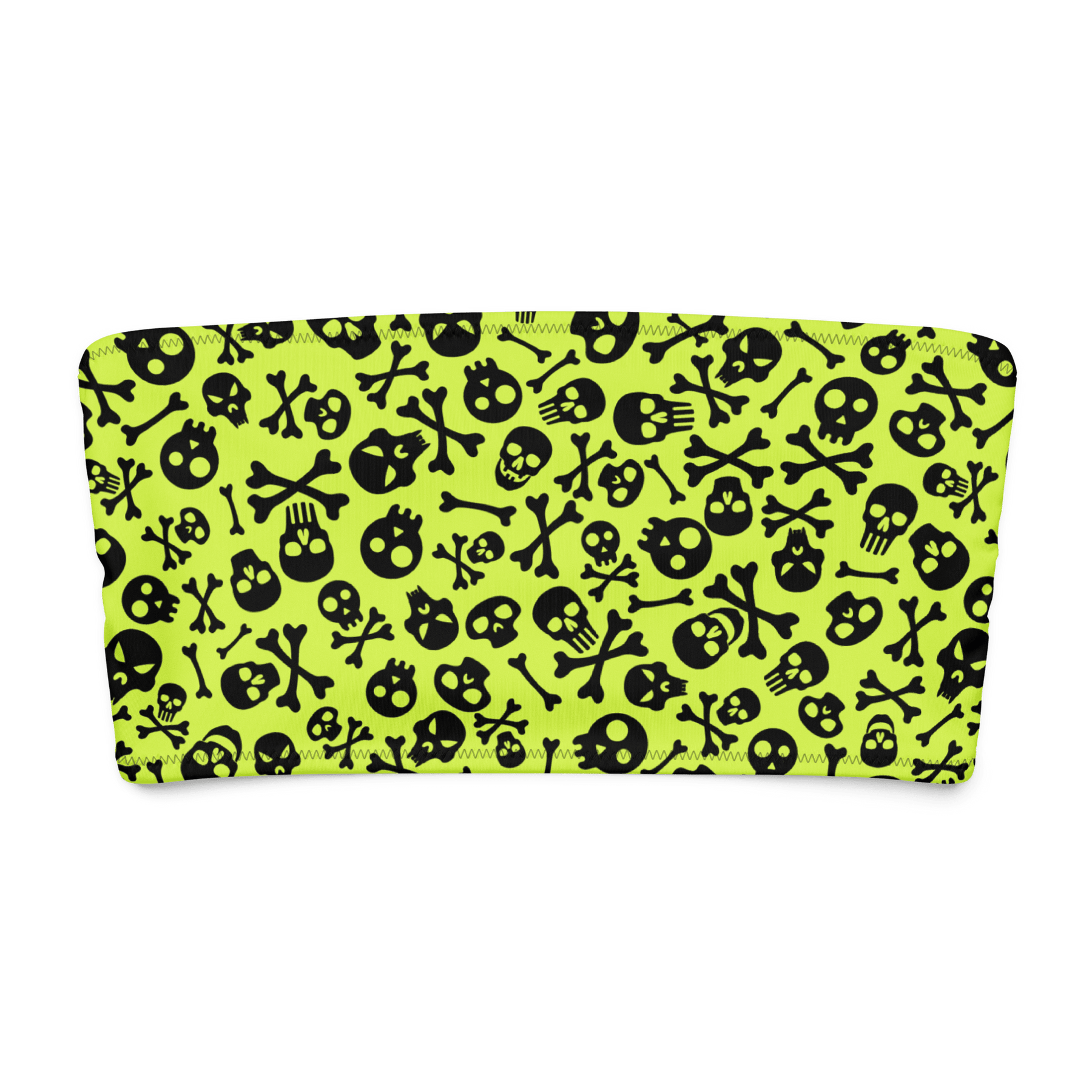 Lime Bones Bandeau Bikini Top - Goth Cloth Co.3132673_22682
