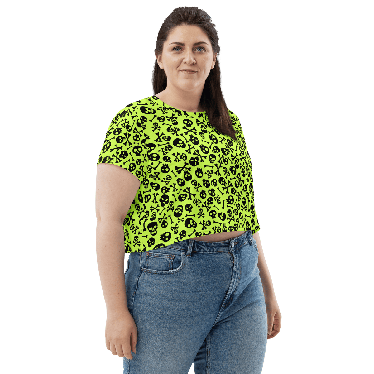 Lime Bones Crop Top - Goth Cloth Co.6020447_9340