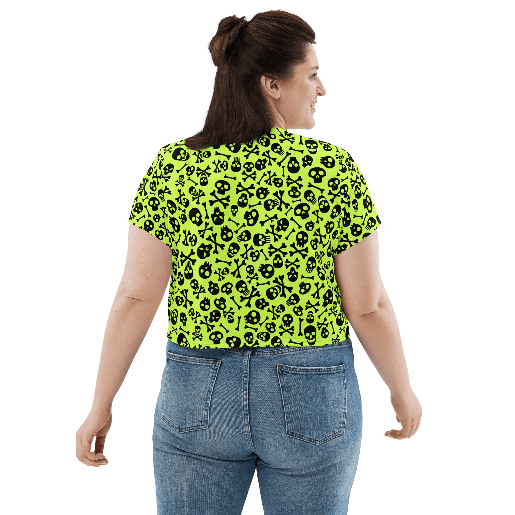 Lime Bones Crop Top - Goth Cloth Co.6020447_9340