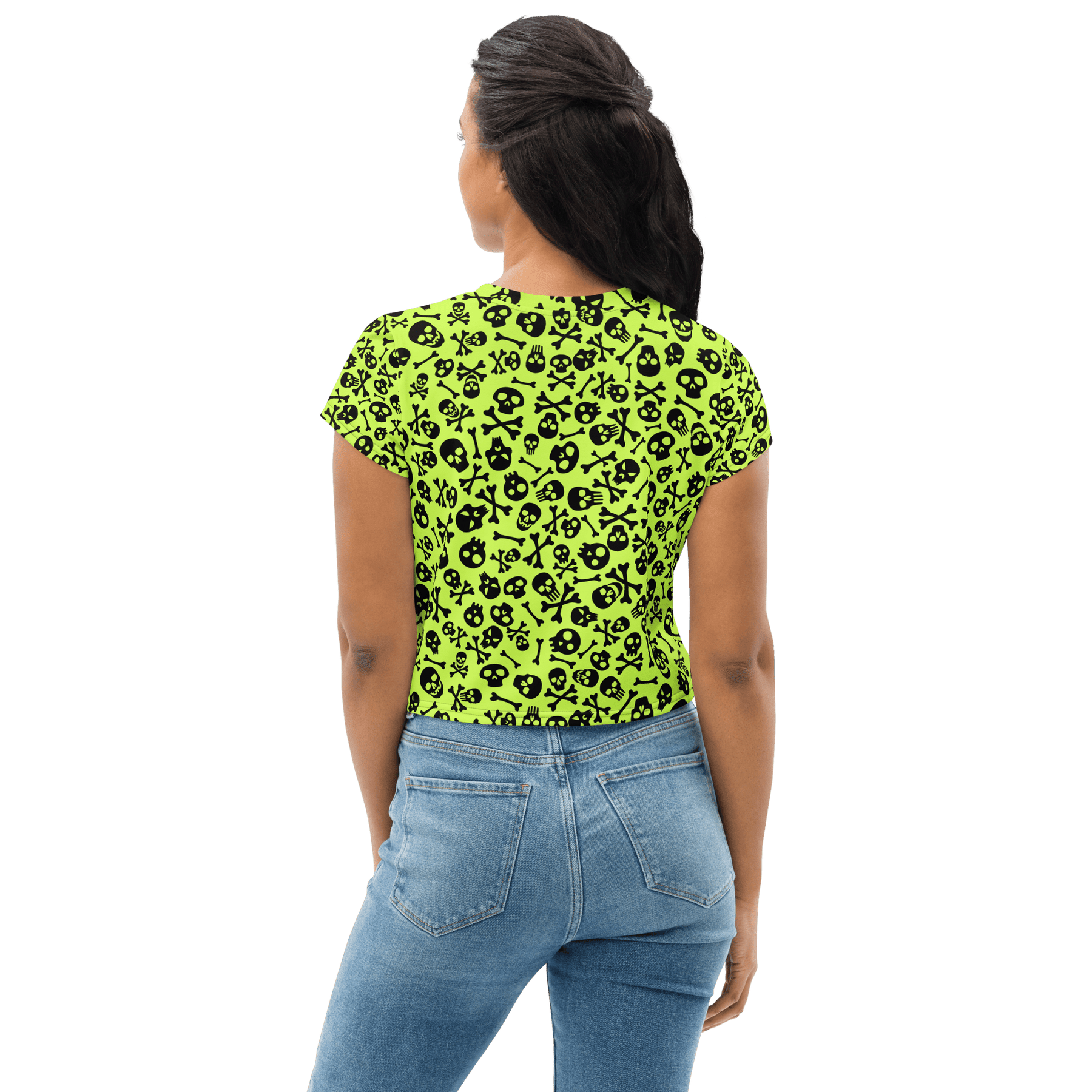 Lime Bones Crop Top - Goth Cloth Co.6020447_9340