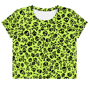 Lime Bones Crop Top - Goth Cloth Co.6020447_9340