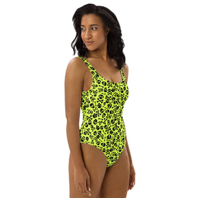 Lime Bones One-Piece Swimsuit - Goth Cloth Co.3951567_9014