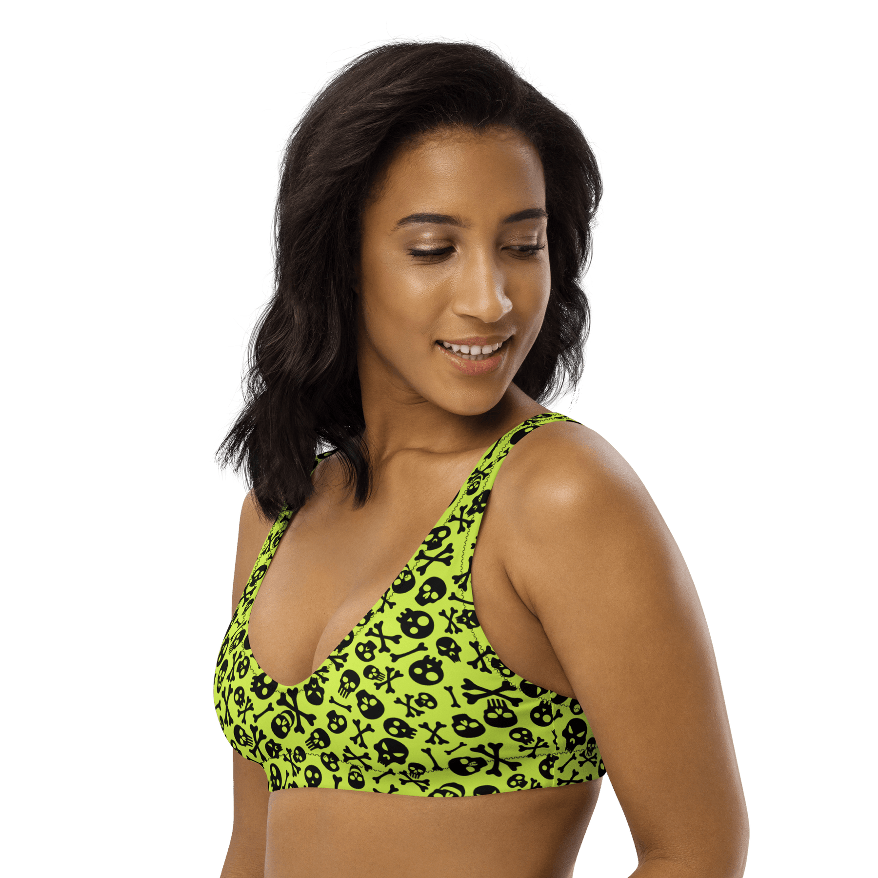 Lime Bones Sport Bikini Top (Ready to Ship) - Goth Cloth Co.5373487_1203A