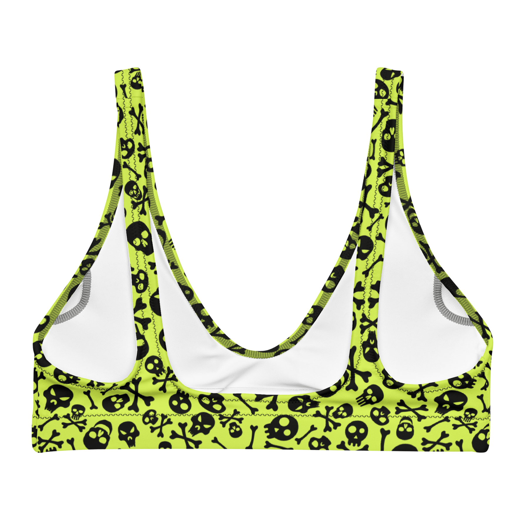 Lime Bones Sport Bikini Top - Goth Cloth Co.2534262_12035