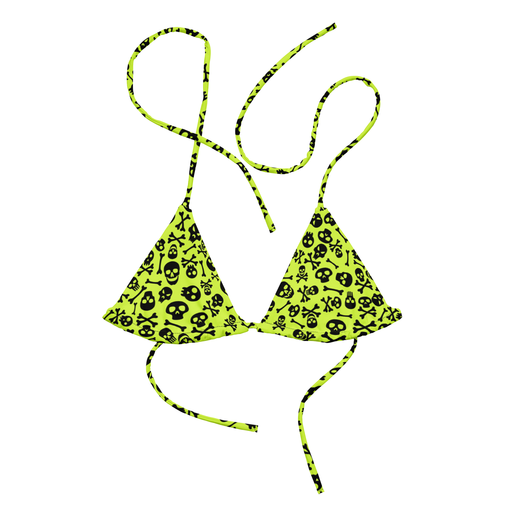 Lime Bones String Bikini Top - Goth Cloth Co.2892026_16564