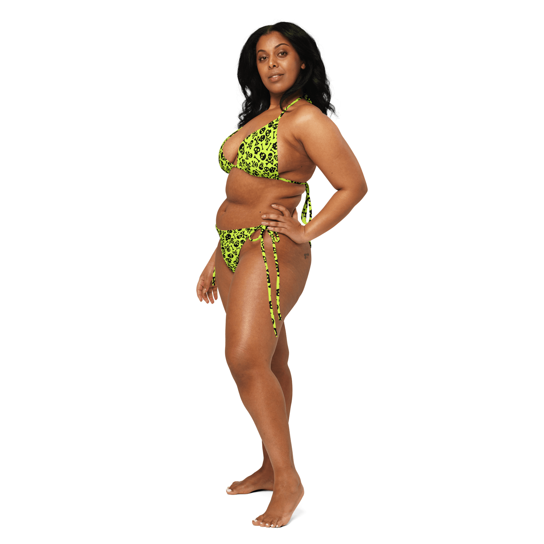 Lime Bones String Bikini Top - Goth Cloth Co.2892026_16564