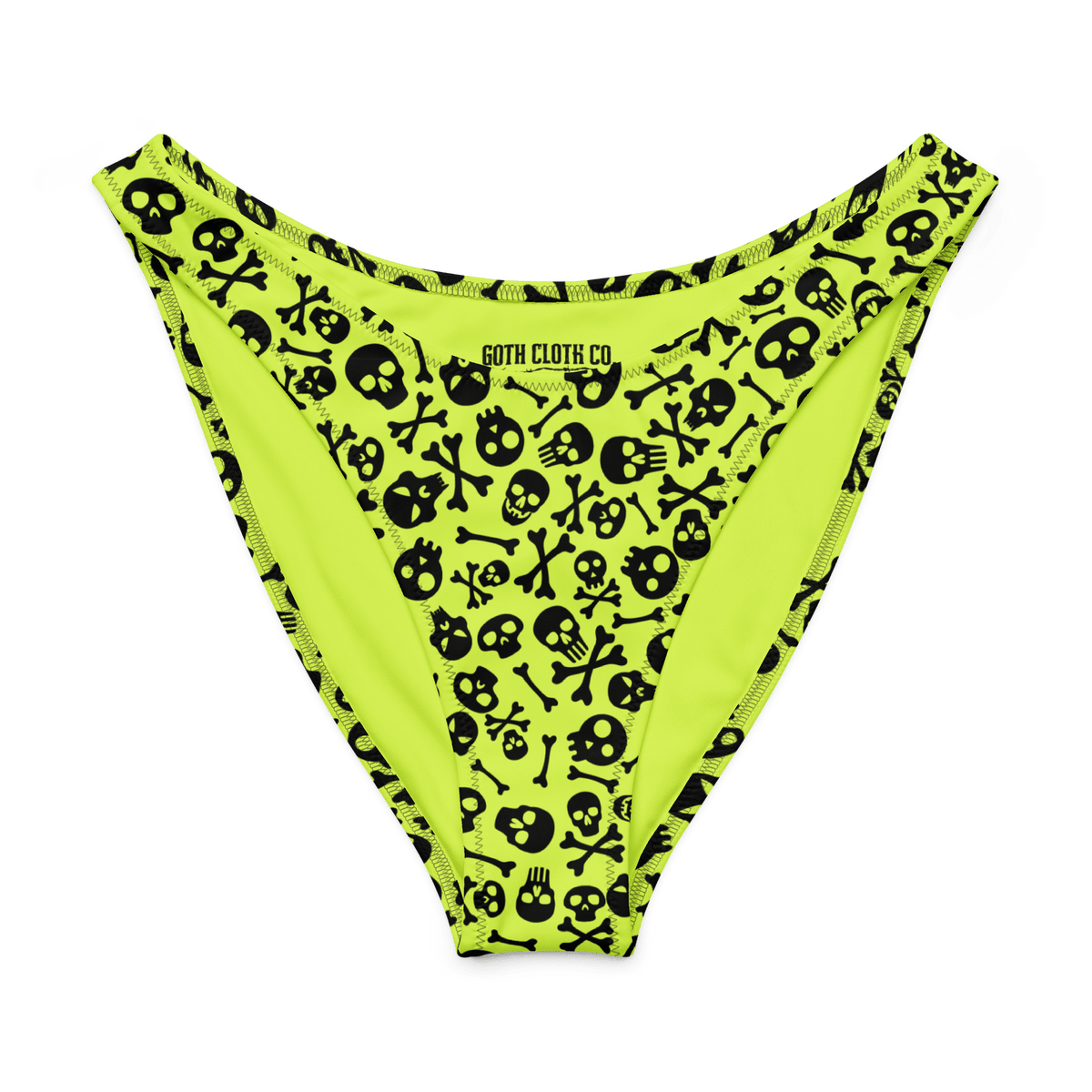 Lime Bones V - Cut Bikini Bottom - Goth Cloth Co.3457573_22693