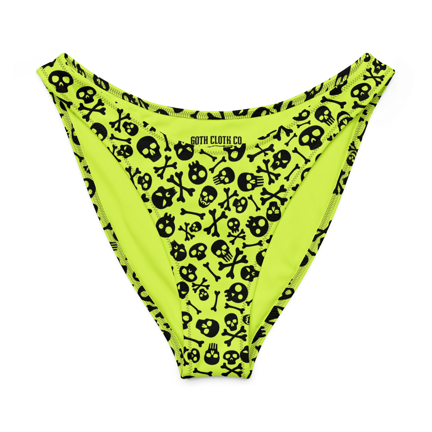 Lime Bones V - Cut Bikini Bottom - Goth Cloth Co.3457573_22693