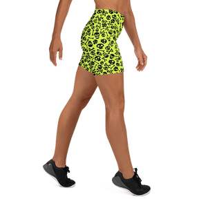 Lime Bones Yoga Shorts - Goth Cloth Co.2298704_9079