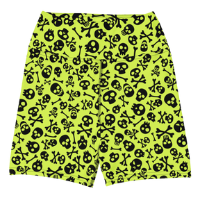 Lime Bones Yoga Shorts - Goth Cloth Co.2298704_9079