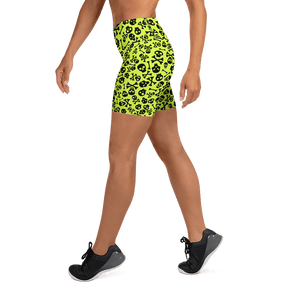 Lime Bones Yoga Shorts - Goth Cloth Co.2298704_9079