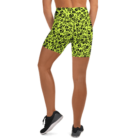 Lime Bones Yoga Shorts - Goth Cloth Co.2298704_9079