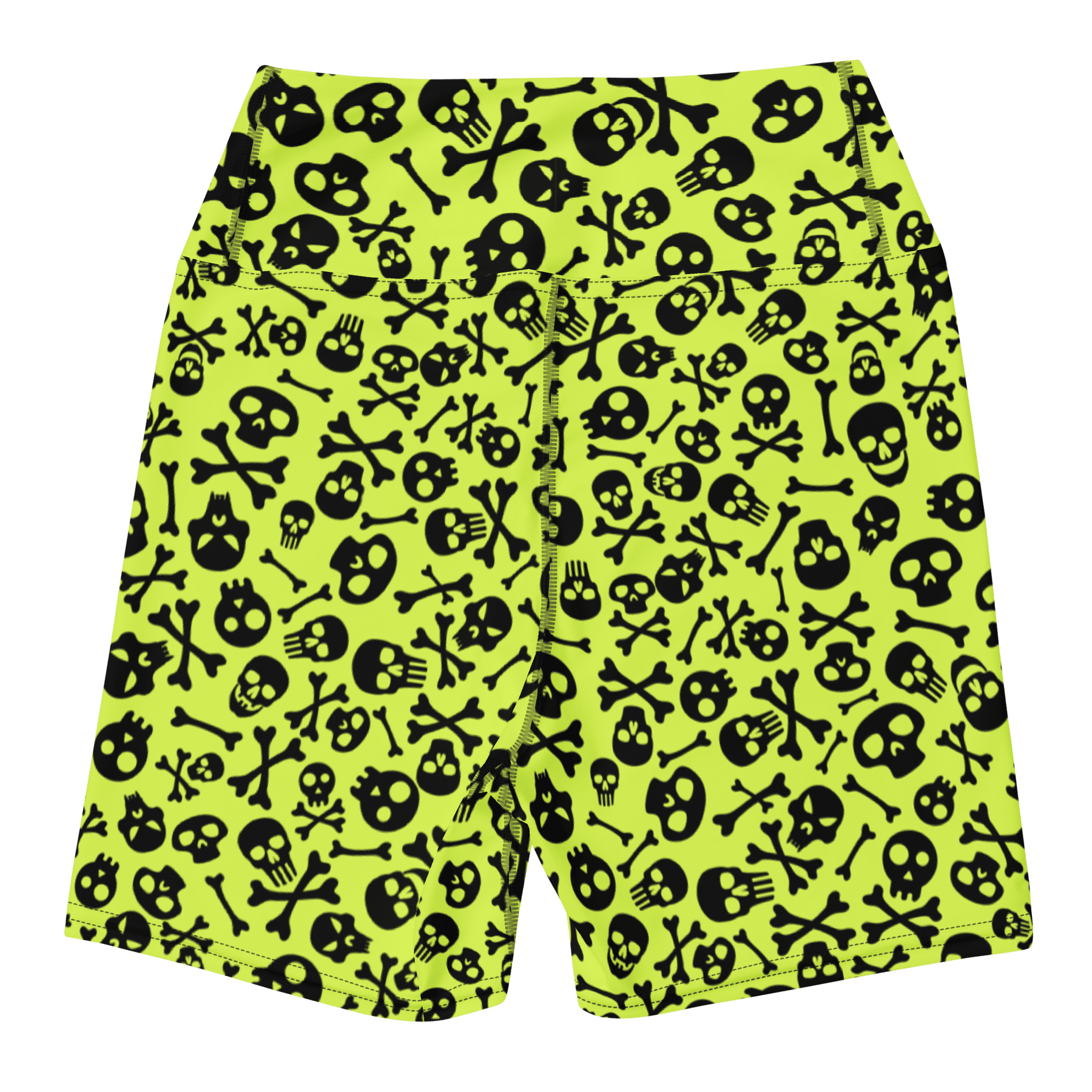 Lime Bones Yoga Shorts - Goth Cloth Co.2298704_9079