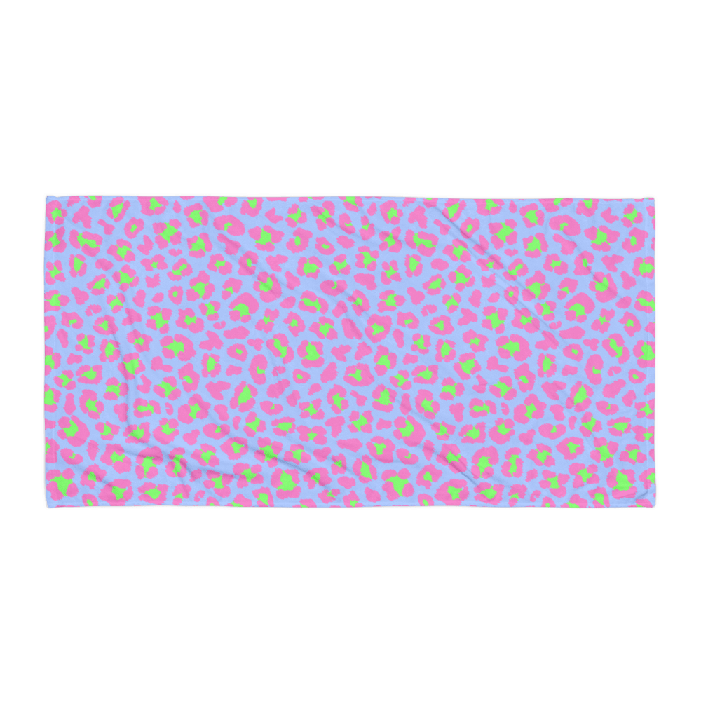 Lime Leopard Beach Towel - Goth Cloth Co.5518887_8874