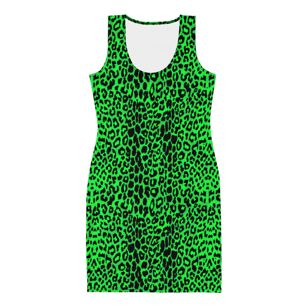 Lime Leopard Bodycon Dress