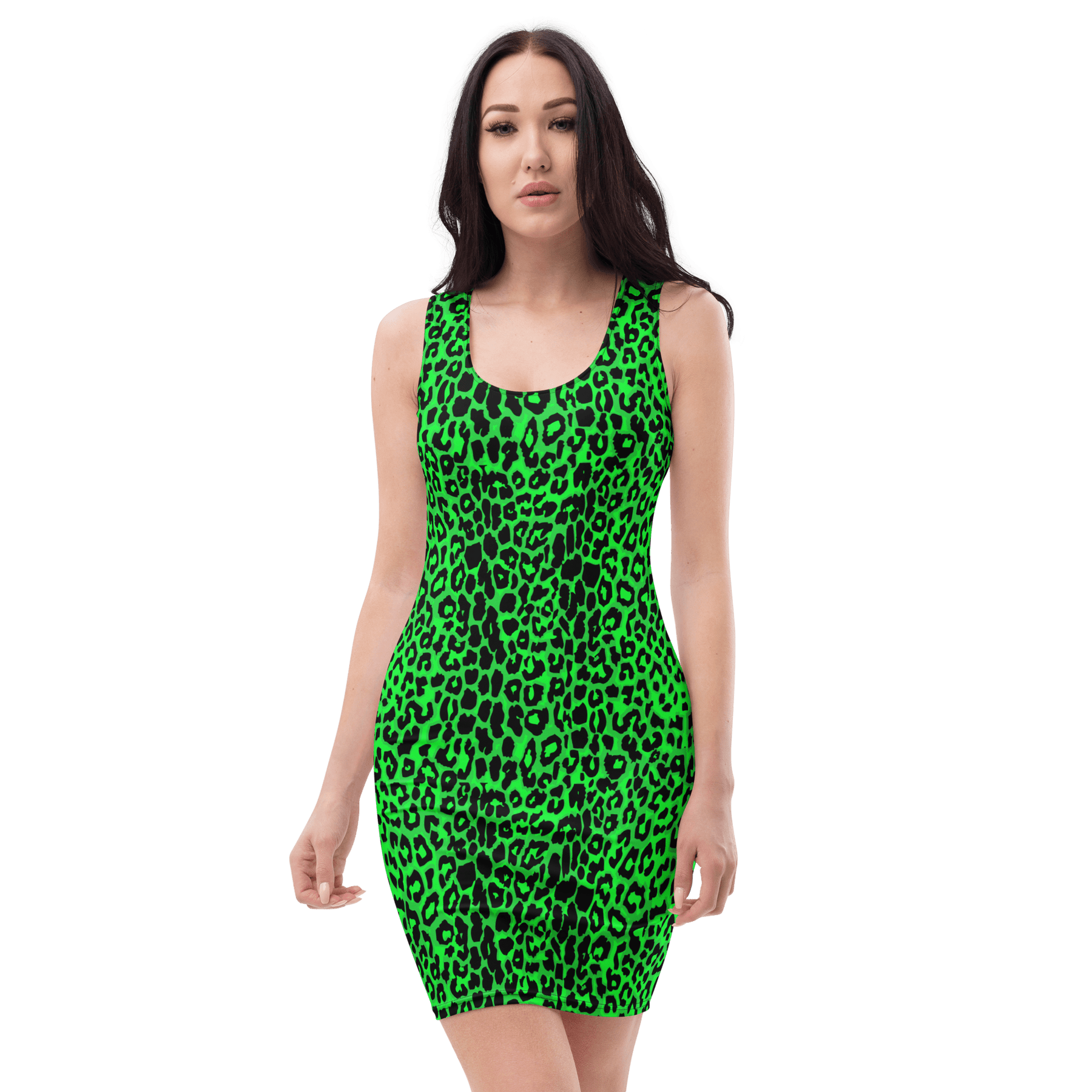 Lime Leopard Bodycon Dress - Goth Cloth Co.7166551_7788