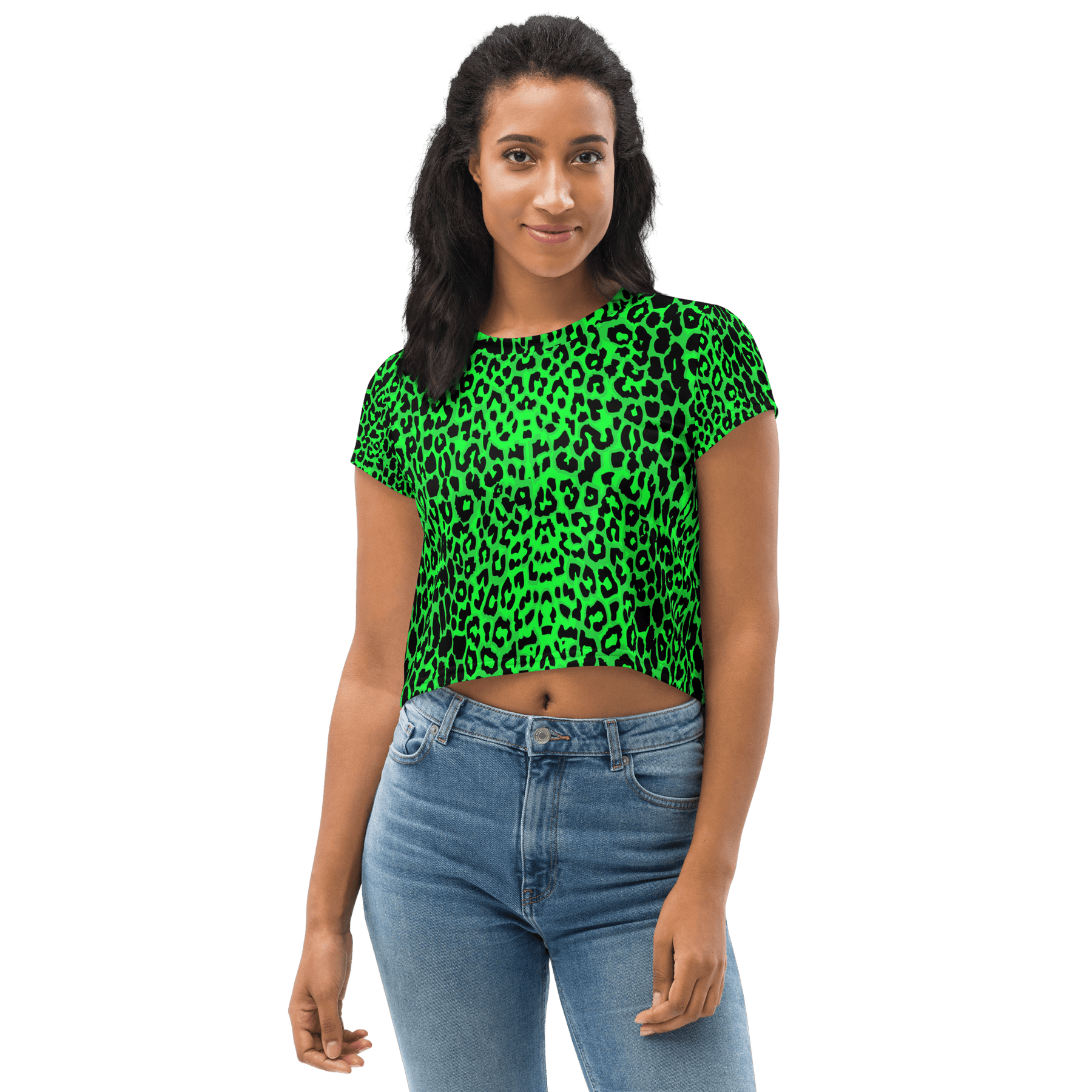Lime Leopard Crop Top - Goth Cloth Co.4085626_9340