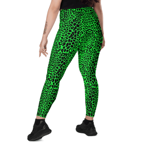 Lime Leopard Crossover Leggings with Pockets - Goth Cloth Co.3399478_14137
