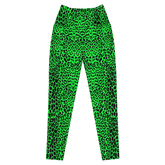 Lime Leopard Crossover Leggings with Pockets - Goth Cloth Co.3399478_14137