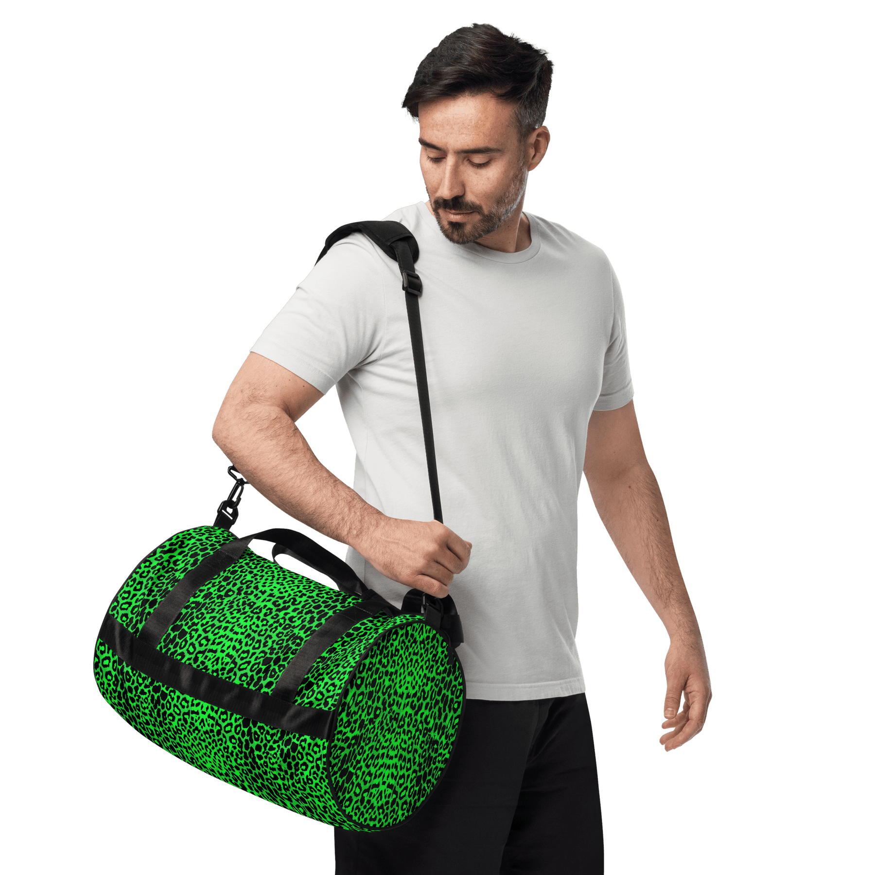Lime Leopard Duffle Bag - Goth Cloth Co.gymwear3933216_15155