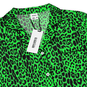 Lime Leopard Silky Pajama Top - Goth Cloth Co.7829852_20964