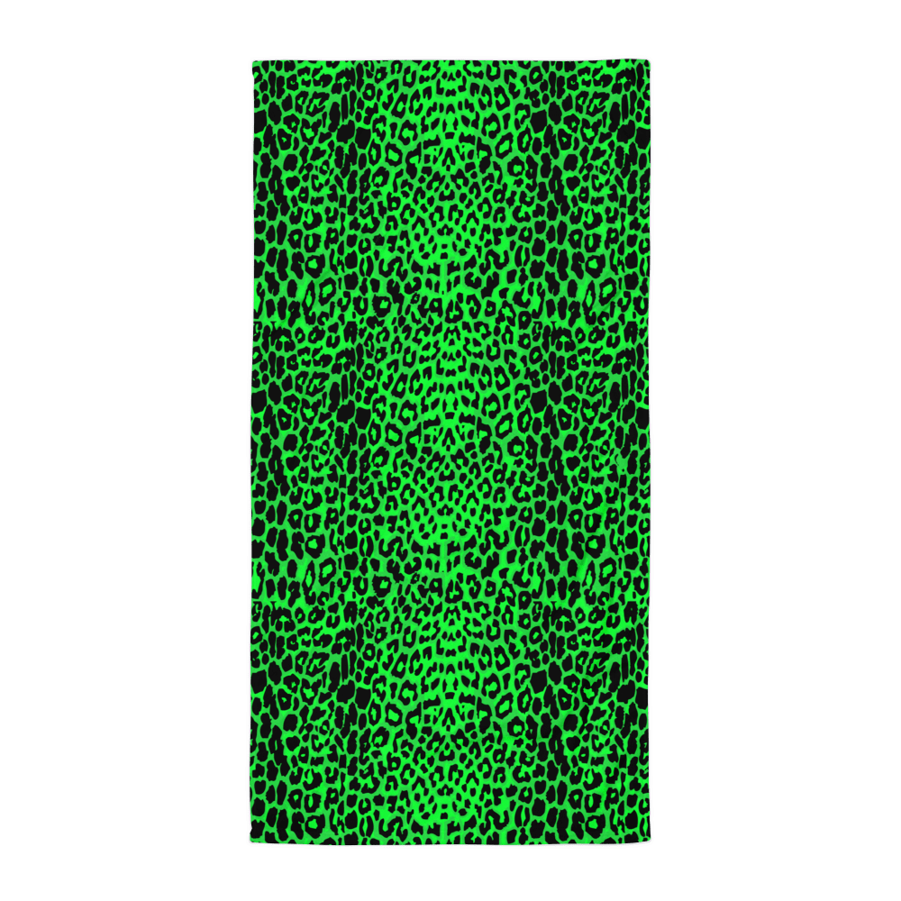 Lime Leopard Towel - Goth Cloth Co.5453100_8874