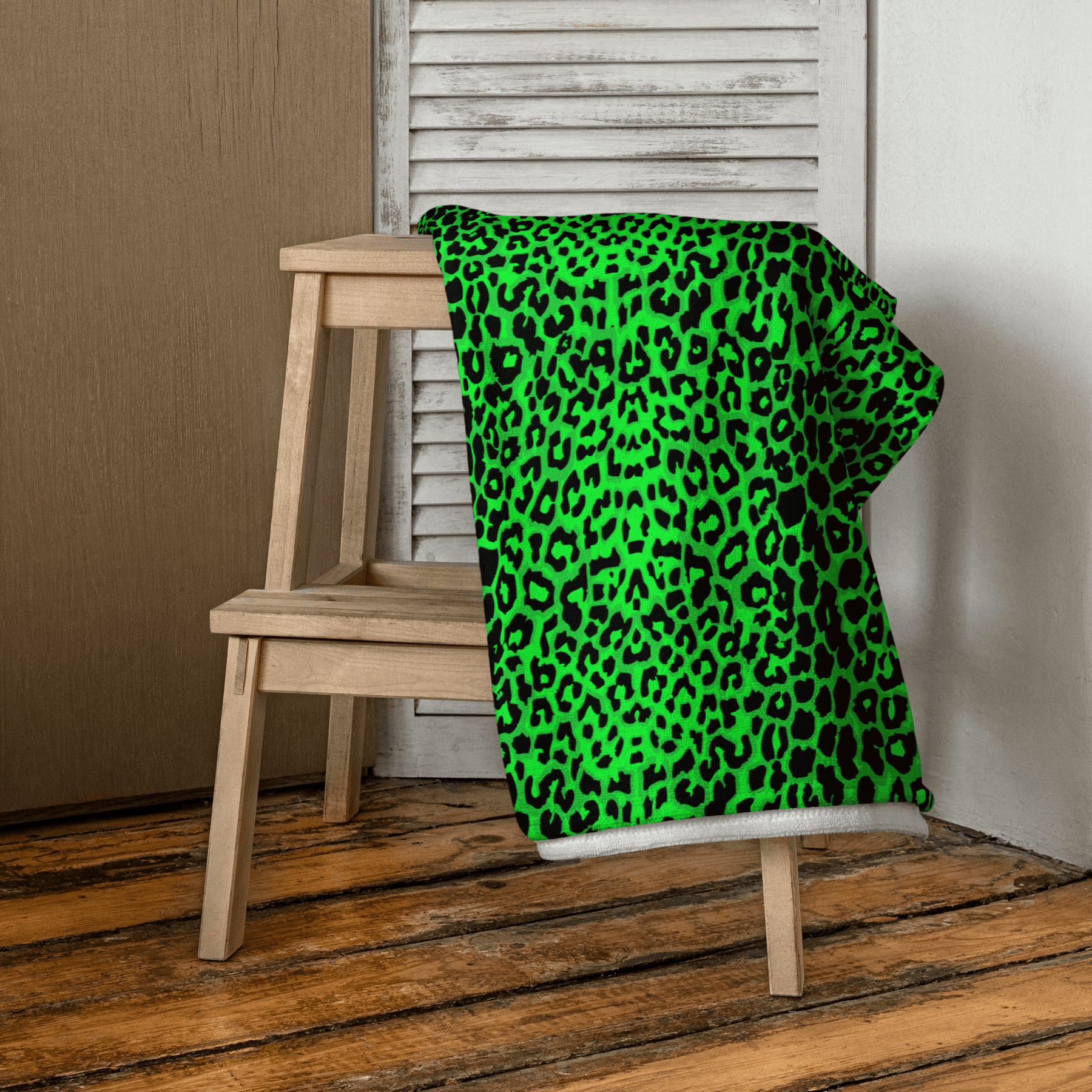 Lime Leopard Towel - Goth Cloth Co.5453100_8874