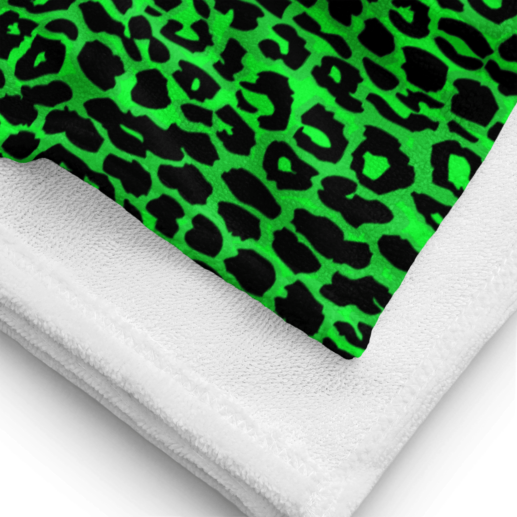 Lime Leopard Towel - Goth Cloth Co.5453100_8874