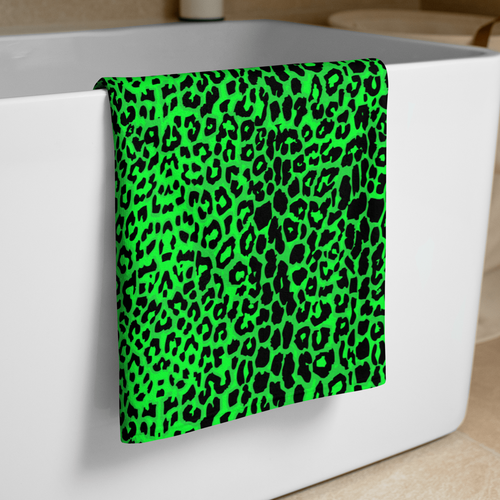 Lime Leopard Towel - Goth Cloth Co.5453100_8874