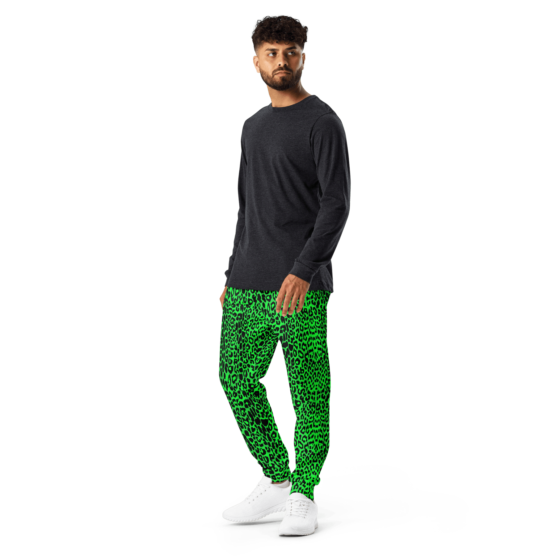 Lime Leopard Unisex Joggers - Goth Cloth Co.6360035_11033