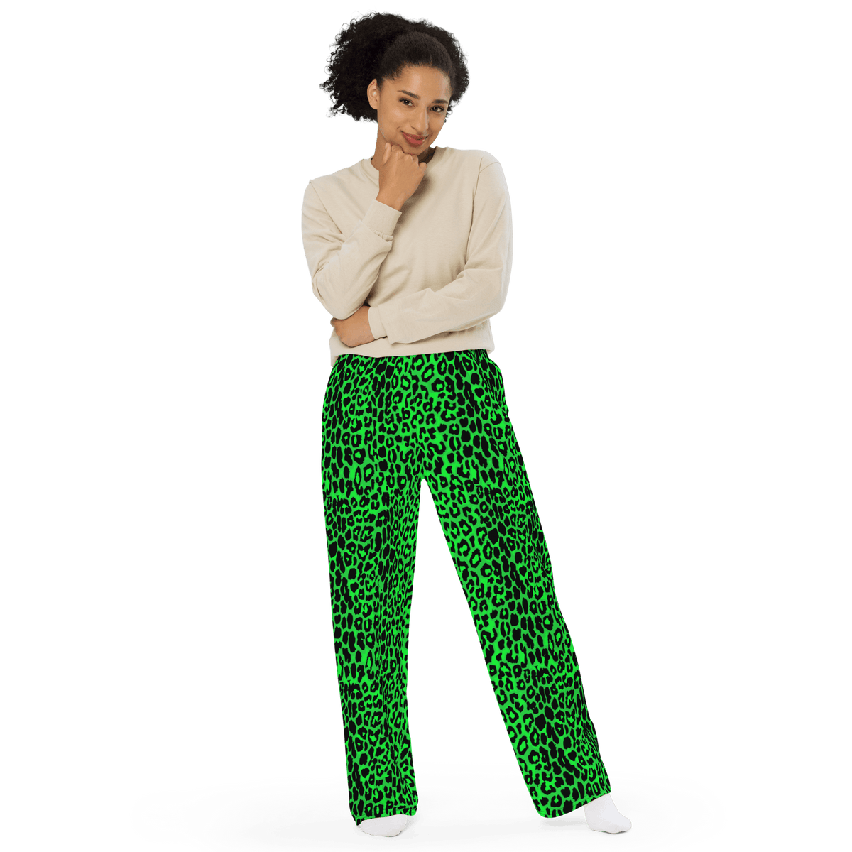 Lime Leopard Unisex Lounge Pants - Goth Cloth Co.8360934_15513