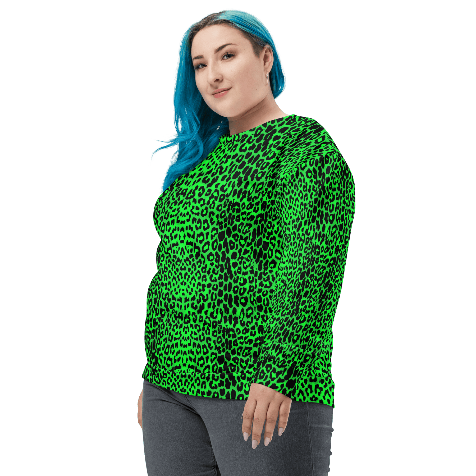 Lime Leopard Unisex Sweatshirt - Goth Cloth Co.9960237_19769