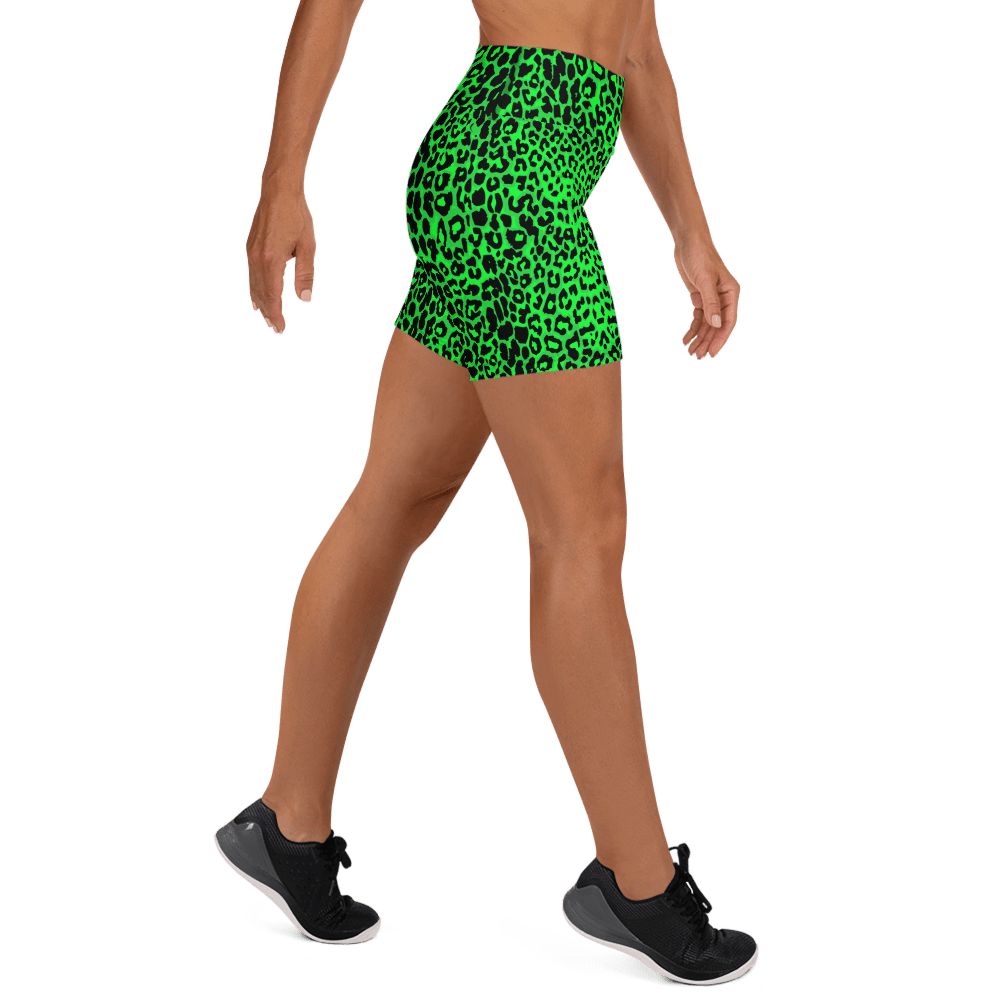 Lime Leopard Yoga Shorts - Goth Cloth Co.6979187_9079
