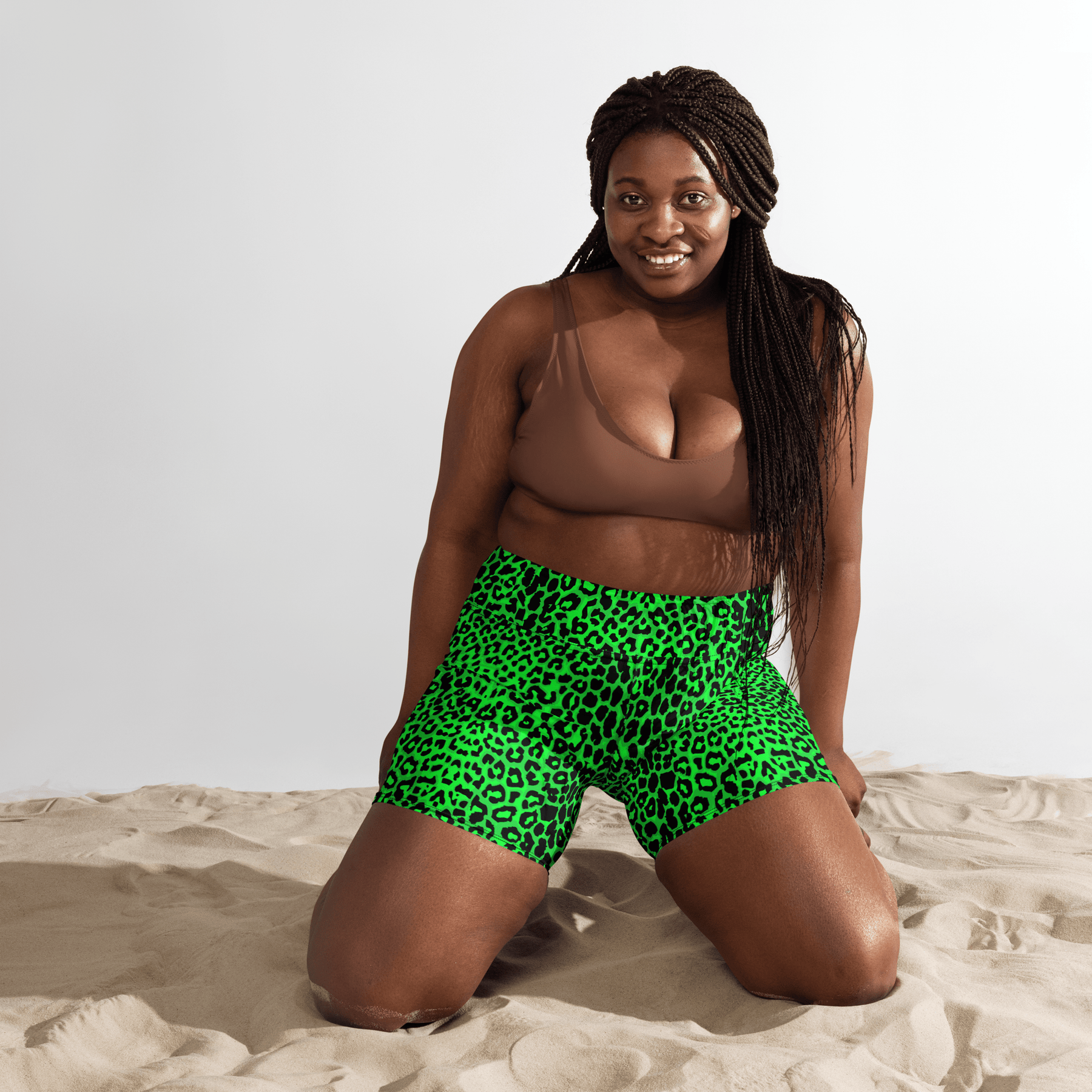 Lime Leopard Yoga Shorts - Goth Cloth Co.6979187_9079