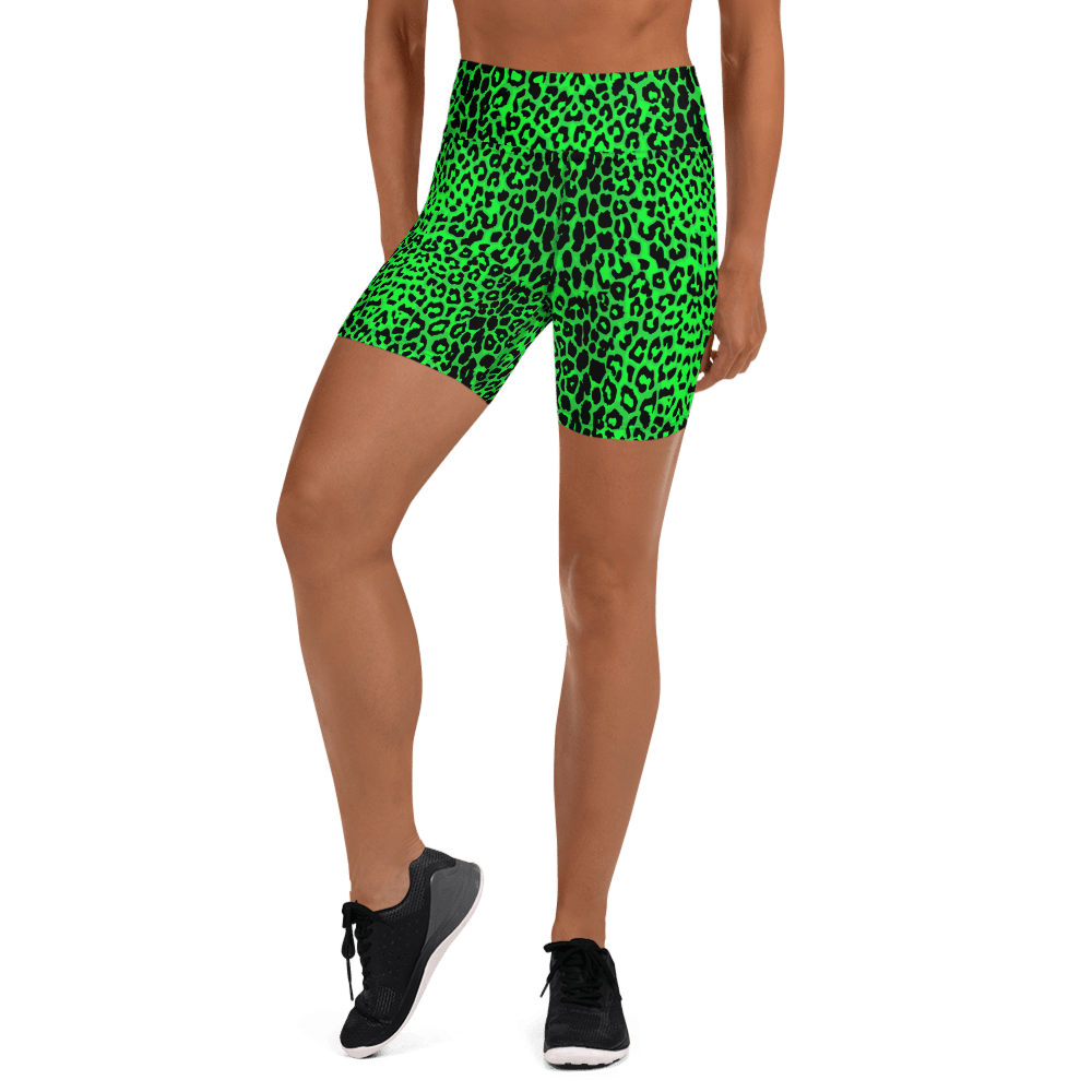 Lime Leopard Yoga Shorts - Goth Cloth Co.6979187_9079