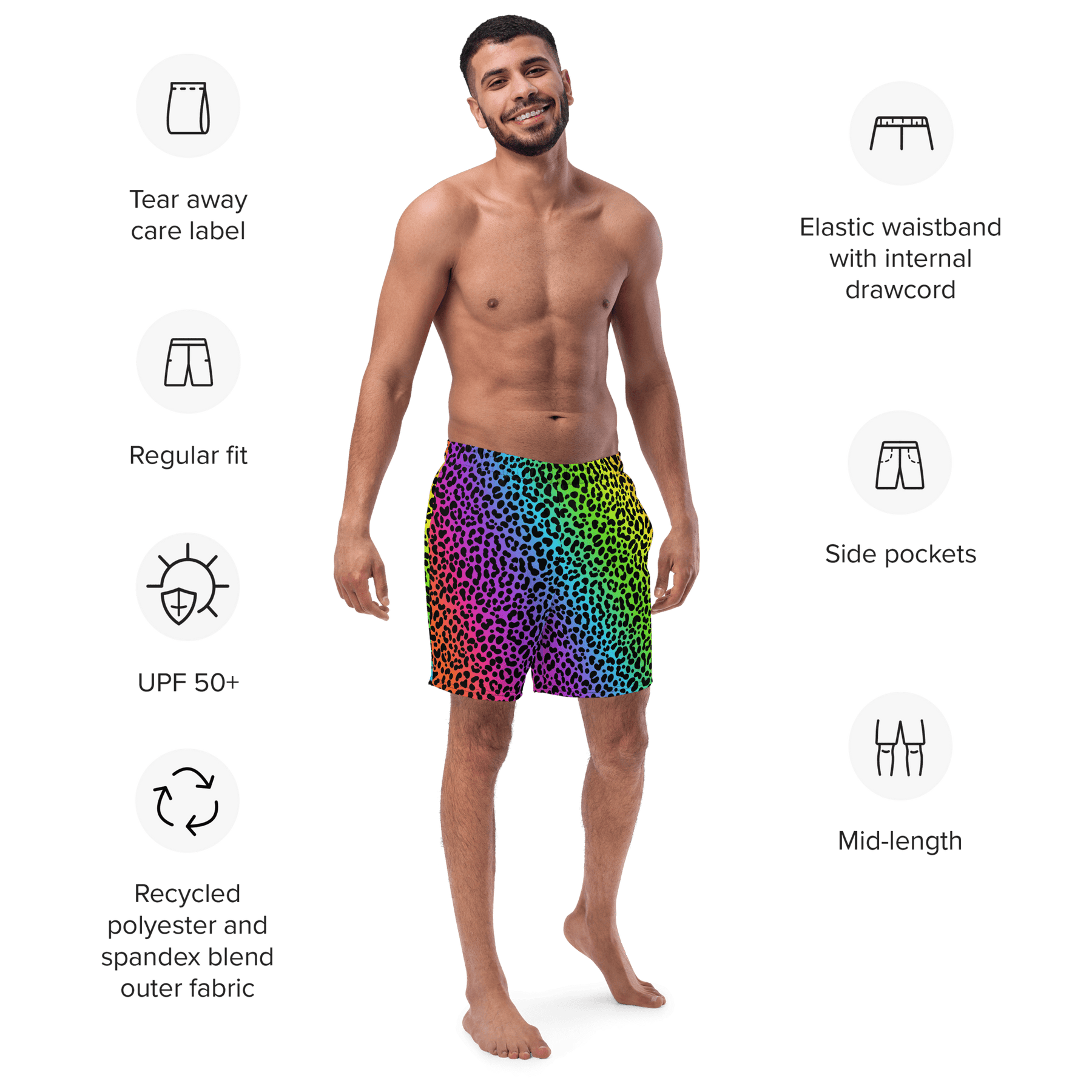 Lisa Freak Men's Lined Swim Trunks - Goth Cloth Co.2331065_14636