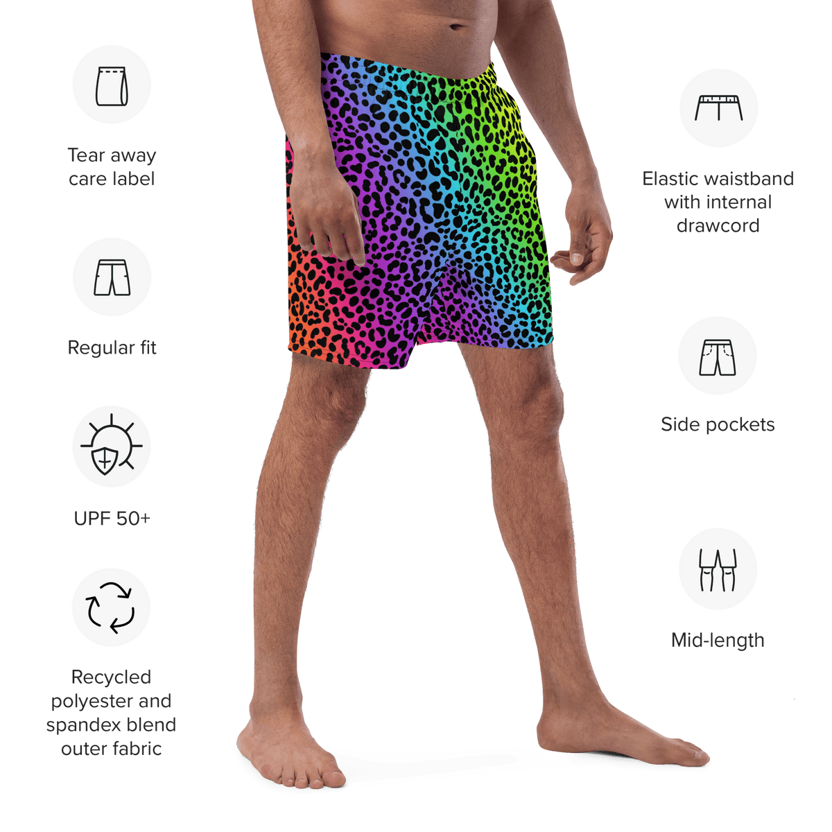 Lisa Freak Men's Lined Swim Trunks - Goth Cloth Co.2331065_14636