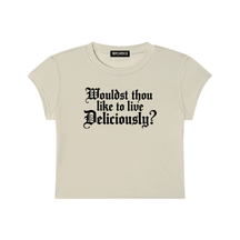 Live Deliciously Baby Tee - Goth Cloth Co.gymwear260924PODAA1119#006
