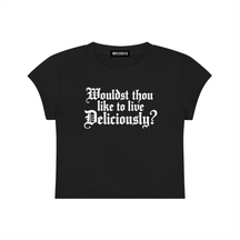 Live Deliciously Baby Tee - Goth Cloth Co.gymwear260924PODAA1149#001