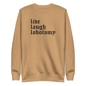 Live Laugh Lobotomy Embroidered Sweatshirt - Goth Cloth Co.5947731_25556