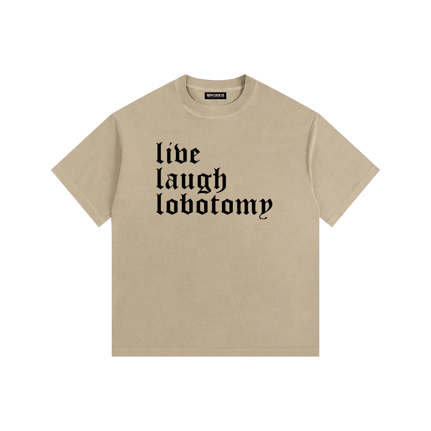 Live Laugh Lobotomy Vintage Washed Cotton T-Shirt - Goth Cloth Co.gymwear260813PODPQ0736009