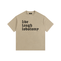 Live Laugh Lobotomy Vintage Washed Cotton T-Shirt - Goth Cloth Co.gymwear260813PODPQ0736009