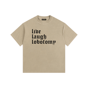 Live Laugh Lobotomy Vintage Washed Cotton T-Shirt - Goth Cloth Co.gymwear260813PODPQ0736009