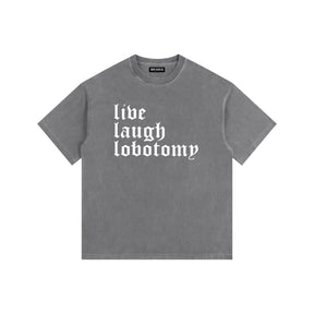 Live Laugh Lobotomy Vintage Washed Cotton T-Shirt - Goth Cloth Co.gymwear260813PODPQ0736017
