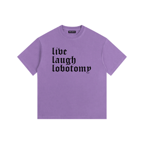 Live Laugh Lobotomy Vintage Washed Cotton T-Shirt - Goth Cloth Co.gymwear260813PODPQ0736025
