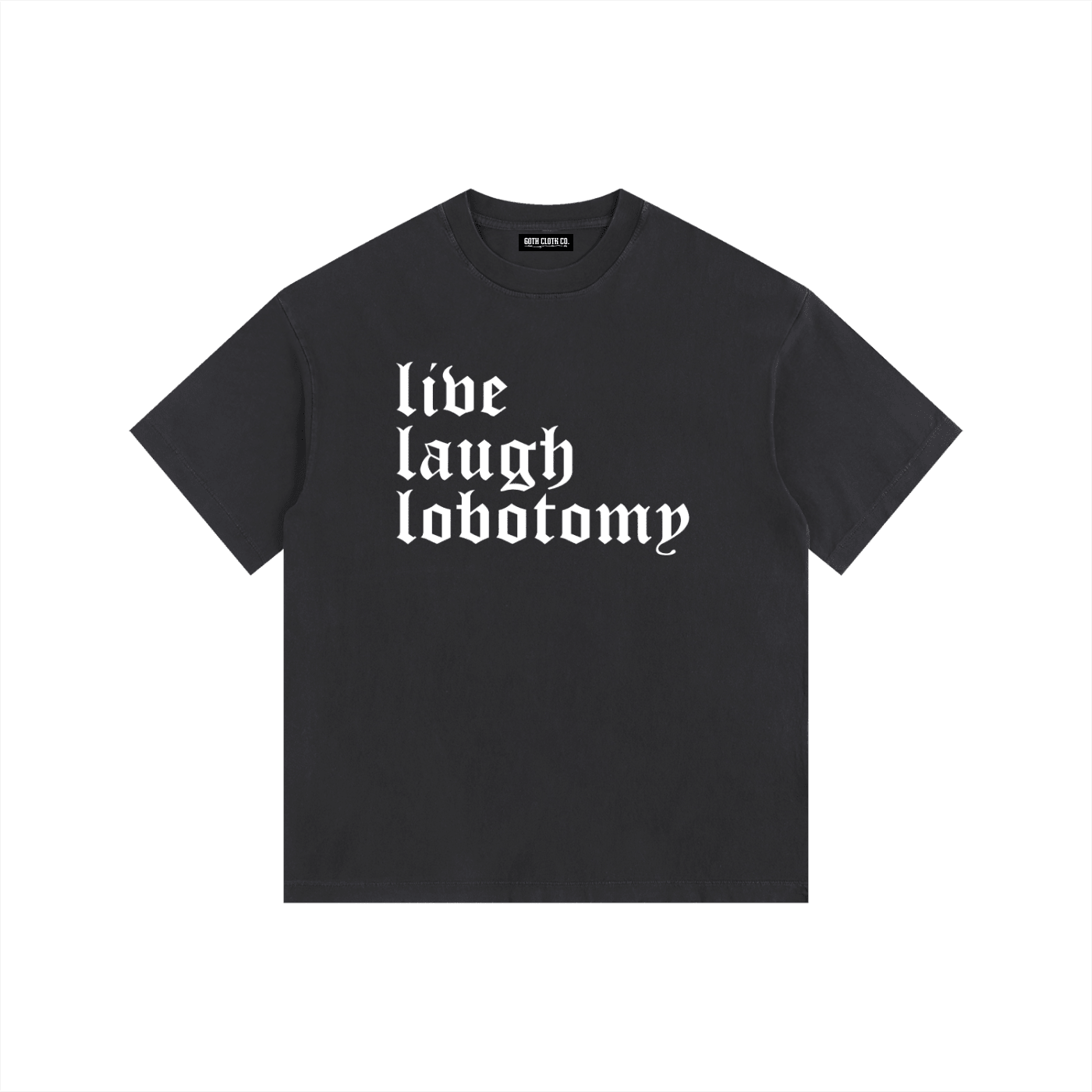 Live Laugh Lobotomy Vintage Washed Cotton T-Shirt - Goth Cloth Co.gymwear260813PODPQ0737001